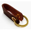 Axisco Leather Net Belt, Brown, 2.0 inches (50 mm)