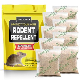 MKVBIF Rodent Repellent Pouches, Mice Repellent Indoor and Outdoor, Rat Repellent for House, Mouse Repellent, Outdoor Rat Deterrent, Extra-Strength 3 Months Protection, Naturally and Safely-8P