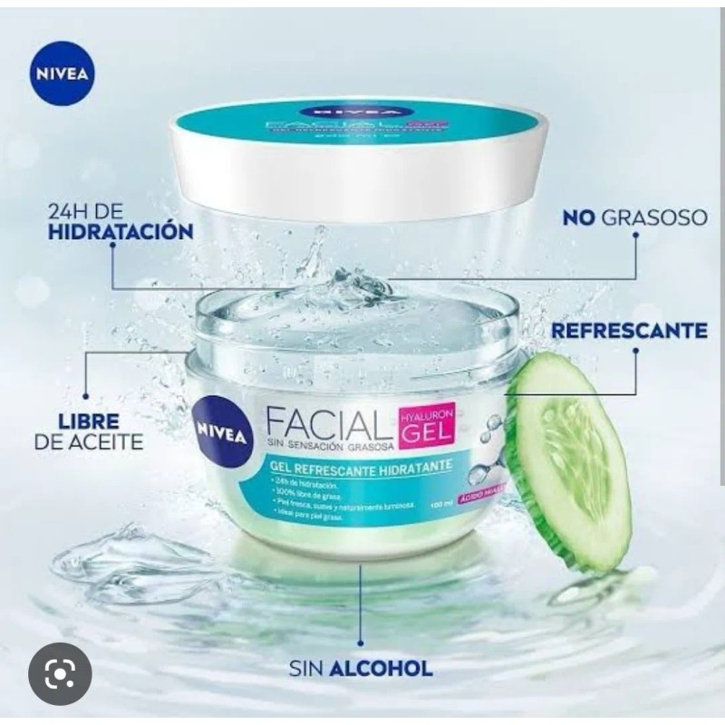 Kit Nivea: Gel Hidratante, Bloqueador Y Limpiador Piel Grasa