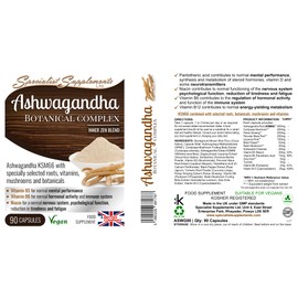 Specialist Supplements Ashwagandha Botanical Complex, 90 Capsules