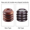 4Pcs Beech Wood Round Piano Foot Pads Set Upright Piano