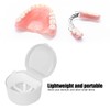 Estuche de Retenedor de Dentadura Postiza de 2 Uds, Estuche