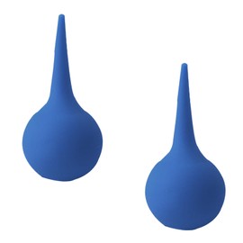 2 Stück Ohrenspülung, Ohrspülung, Ohrendusche Erwachsene, Ohrenreiniger, Ohrreiniger, Ohrenschmalzentferner Silikon, für Baby Kinder Erwachsene,2 Stück (Blau)