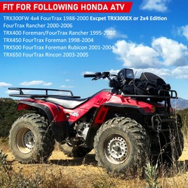 JAVIK Front Brake Shoes Springs Pins Kit for Honda TRX300FW 4x4, TRX350, TRX400, TRX450, TRX500, TRX650 ATVs (1988-2005) - Organic (Non-Asbestos) Material - 24 Items