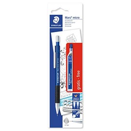 STAEDTLER 7757BK25D Mars micro Druckbleistift 775 07 und Feinminen HB, 0. 7 mm, 1 Stück