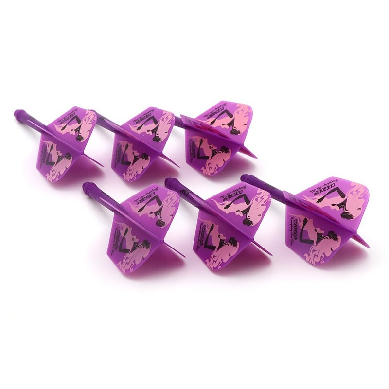 CUESOUL Rust Integrated Dart Shafts and Flights, with Exclusive Pattern