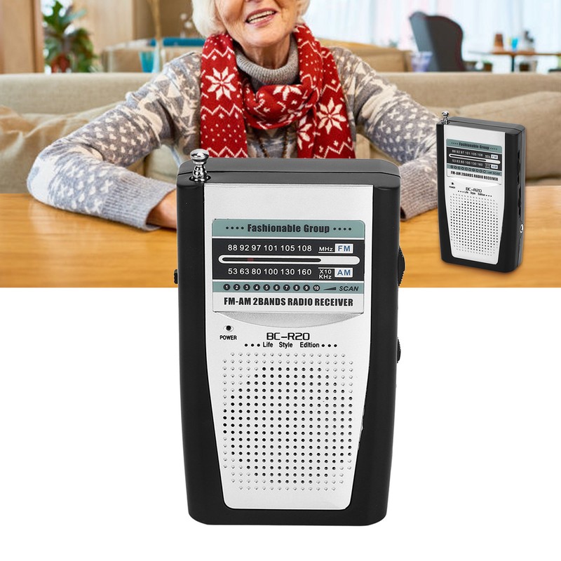 Multifunctional AM FM Portable Pocket Radio Battery Operated AM FM