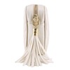 Simple Shoulder Crossbody Bag With Metal Chain Strap And Tassel