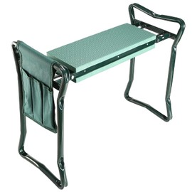 Zorpupoa Garden Kneeler Seat, Foldable Garden Seat with Tool Bag, Kneeling Pad, Gardening Stool for Elderly, Gardening, Outdoor Use