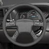 MEWANT DIY Black Artificial Leather Steering Wheel Protector Cover for