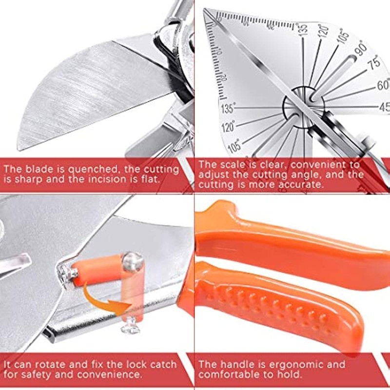 Askan Upgraded Multi Angle Miter Shear Cutter Cuts 45 to