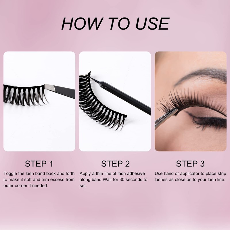 False Lashes Eyelash Glue Super Strong Hold Eyelash Black Lash