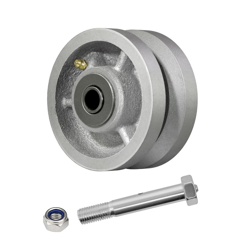LONGRUNFORU 4" X 2" Sliding Gate Wheels, Cast Iron V