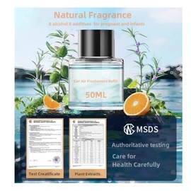Car Diffuser Refill 50ML Smart Car Air Fresheners JK577 Original Bottle of Perfume Available for 5 Months Sharing Other Aromatherapy Machines Made with Natural Plant Extracts(Fantasy Forest)
