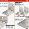 AYSUM Corner Bracket, 20 Pack Heavy Duty Iron Angle Brace,