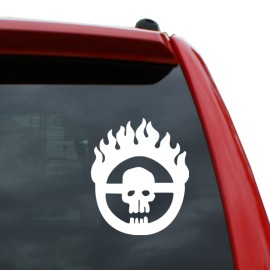 Black Heart Decals & More War Boys Logo From Mad Max: Fury Road Vinyl Decal | Color: White | 5" tall