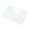 Touch Wireless Keyboard Round Keycaps Ergonomic Design Ultra Thin Smart