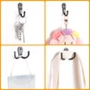 NBFBA Pack of 20 Coat Hooks, 10 Double Hooks and