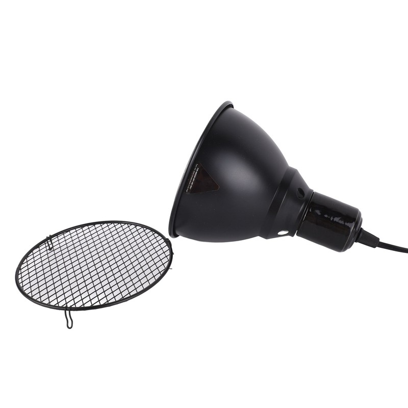 5.5in Reptile Lamp Fixture Uniform Heating Professional Shallow Dome Lamp