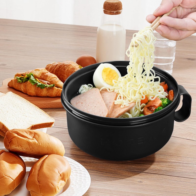 Ramen Cooker,Microwave Ramen Bowl,Noodle Bowl 48 oz,College Dorm Room Essentials