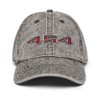 Chevelle Chevy 454 Vintage Cotton Twill Cap Charcoal Grey