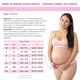 New Form iMom Soporte Maternal Fajas para Embarazadas Faja Maternidad Tela Elástica Fajas De Maternidad Alivia El Dolor De Espalda Faja para Embarazo Color Nude Y Blanco