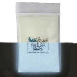 White Glow Powder- Neutral in Daylight/Cool White Glow in Dark- 7oz (200g) Glow in The Dark Pigment Powder for Resin, Slime, Nail Polish, Paints, Coatings, Acrylic Powder