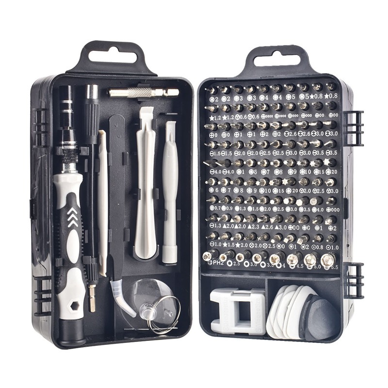 Screwdriver Repair Set Chrome Vanadium Steel Bit Assortment Kit for