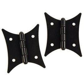 Van Dyke's Restorers Classic Steel Flush Mount Butterfly Hinge, 2 3/8", Black