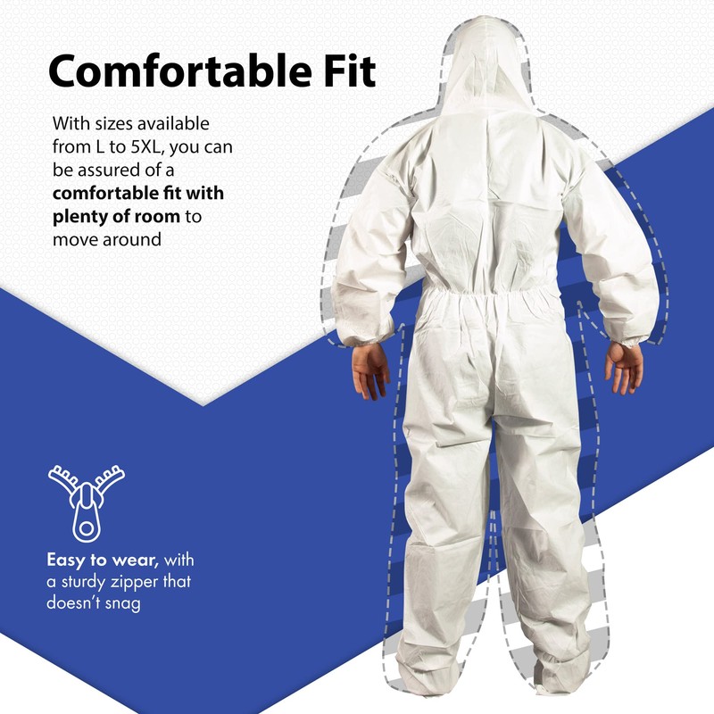 Quest Barrierwear Disposable Coveralls for Light Splash and Dry Environments