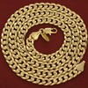LIFETIME JEWELRY 6mm Cuban Link Chain Necklace 24k Gold Plated