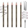 Waterproof Eyebrow Pencil Set, Light Brown, 5 Pencils With Brow