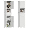 ChooChoo 67" Tall Bathroom Storage Cabinet Freestanding with Adjustable Shelves,
