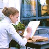 MEEDEN Table Sketch Box Easel -Portable Solid Beech Tabletop Wood