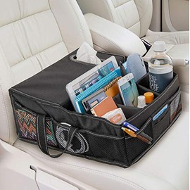 High Road SeatStash Car Front Seat Organizer with Tissue Holder and Divided Storage Compartments