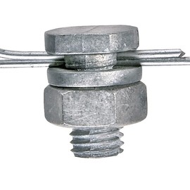 Kerbl Wire Connection Terminals Galvanised in HB, Pack of 4