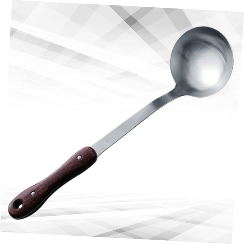 Mikinona Stainless Steel Kitchen Spatula Spoon Soup Ladle for Chinese
