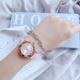 TUOTISI Girls Watches Teen Student Watches for Women Watch for 8-15 Year Old Girl Simple Japanese Movement Casual Leather Band Watches for Girls Waterproof Ladies Watches for Small Wrists