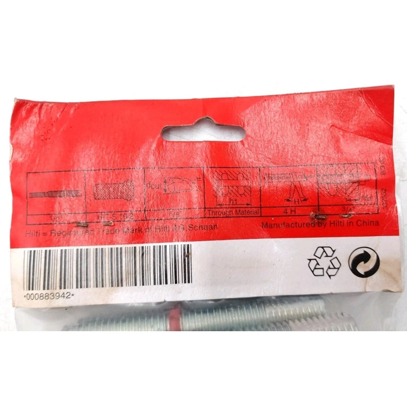 Hilti Hit-A 1/2" x 3-1/8" 88394/2 Concrete Anchor Threaded Rod/Bolt