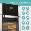 West Bend AFWB12BK13 XL Air Fryer Oven 10 Quick Menu