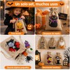 48 Bolsas de Arpillera para Halloween, 12 Diseños, Tamaño 10