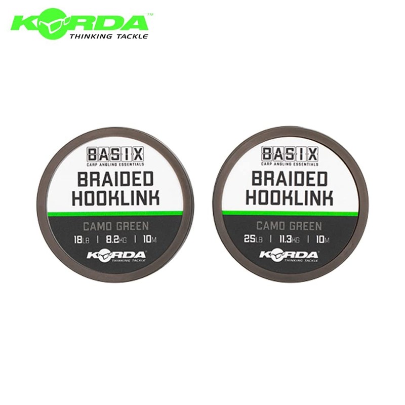 Korda Basix Braided Hooklink 18lb 10m