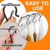 WUWWUT 10 Pcs S Hooks for Hanging Black S Shaped