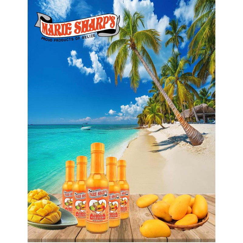Marie Sharp’s Mango Habanero Pepper Sauce, 5 oz – Sweet