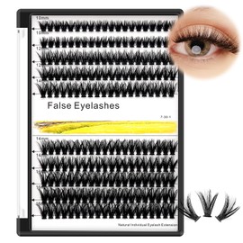 Vayator 10+12mm Mixed 12+14mm Mixed Tray Mink Eyelash Extension Natural 3D Russian Volume Faux Eyelashes Individual 20D Cluster Lashes Makeup (30RR16mm+18mm Mixed)