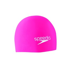 Speedo Unisex-Adult Swim Cap Silicone Elastomeric Pink