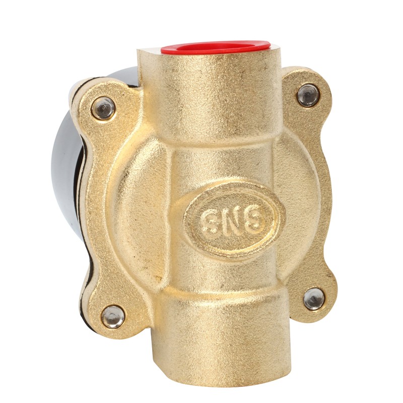 SNS 1/2" Brass Solenoid Valve Direct Acting Compressed Air Water