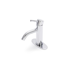 Danska Bathroom Faucet - Single-Lever Danish Design | Chrome Polished | Reliable Brass & Stainless Steel Build | Great Water Flow at 1.5gpm | Easy & Practical Installation | Ceramic Cartdrige