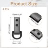 PATIKIL Bag Side Clip Buckle, 4 Pcs Metal Purse Suspension