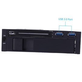 HXBER Dual Bay 3.5" + 2.5" Inch SATA III Hard Drive HDD & SSD Tray Caddy Internal Mobile Rack Enclosure Docking Station with USB 3.0 Port Hot Swap